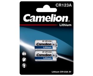 8x CR123A CR123 Foto-Batterie Lithium von CAMELION 