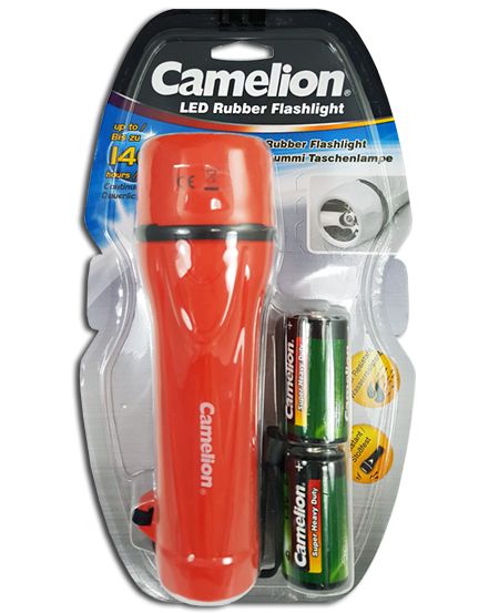publikum hule sværge Rubber Flashlight 1 LED (2D) | Torches | Mobile Lights | Products | Camelion